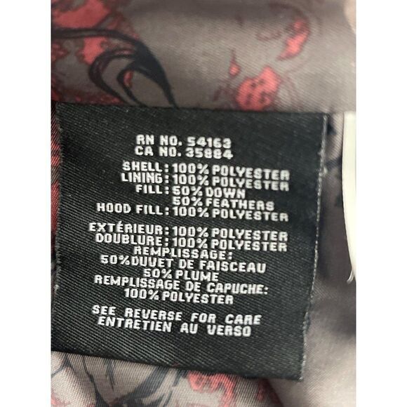 Cole Haan Signature Women Black Down Hooded Puffer Coat Size L - Picture 14 of 15